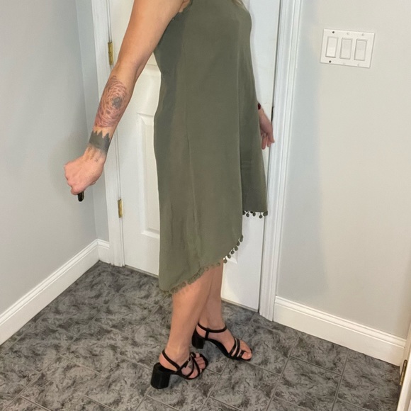 Skye’s The Limit Green High-Low Tassel Dress - Picture 9 of 12